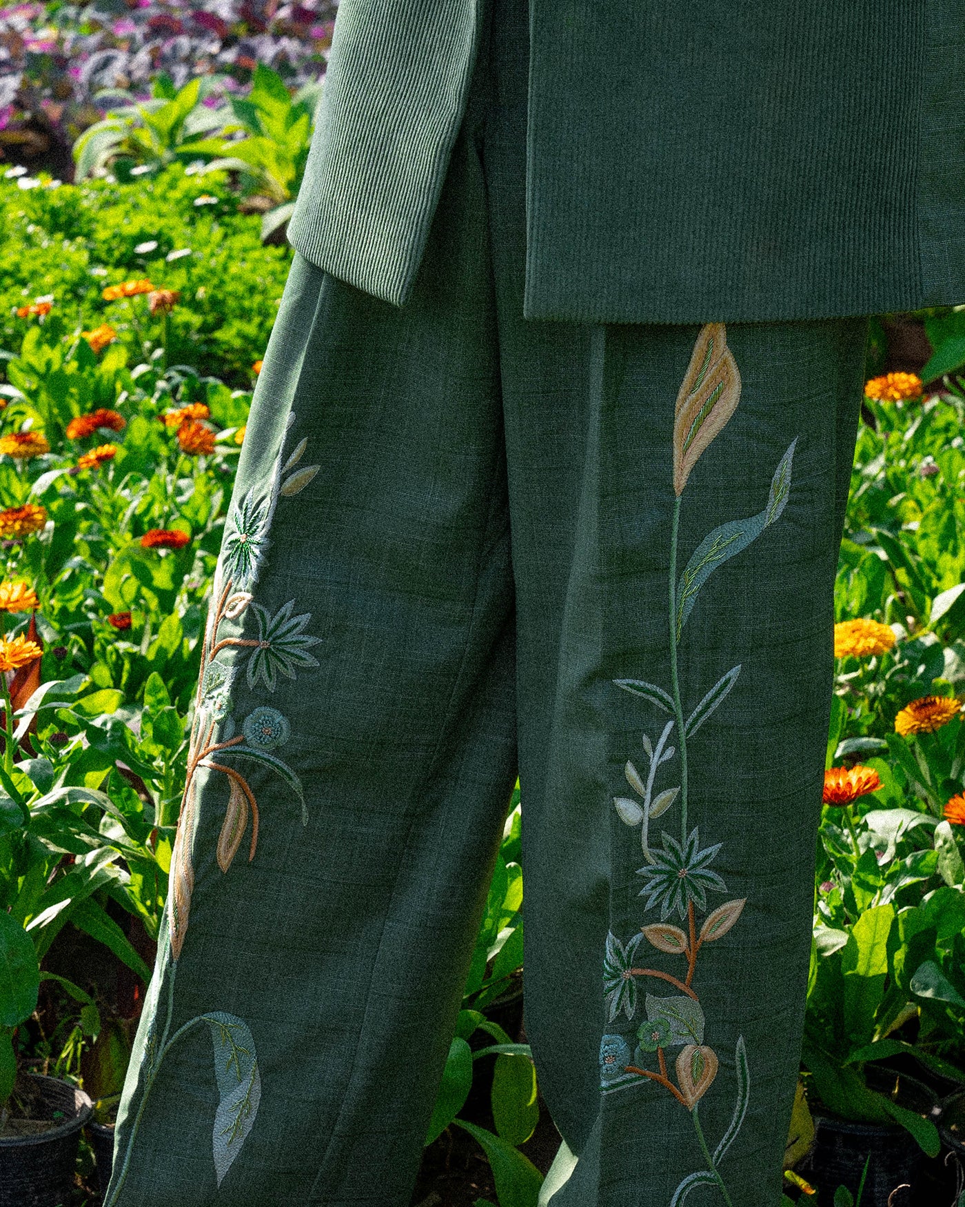 Gyre Falcon Corduroy Plaid Suit