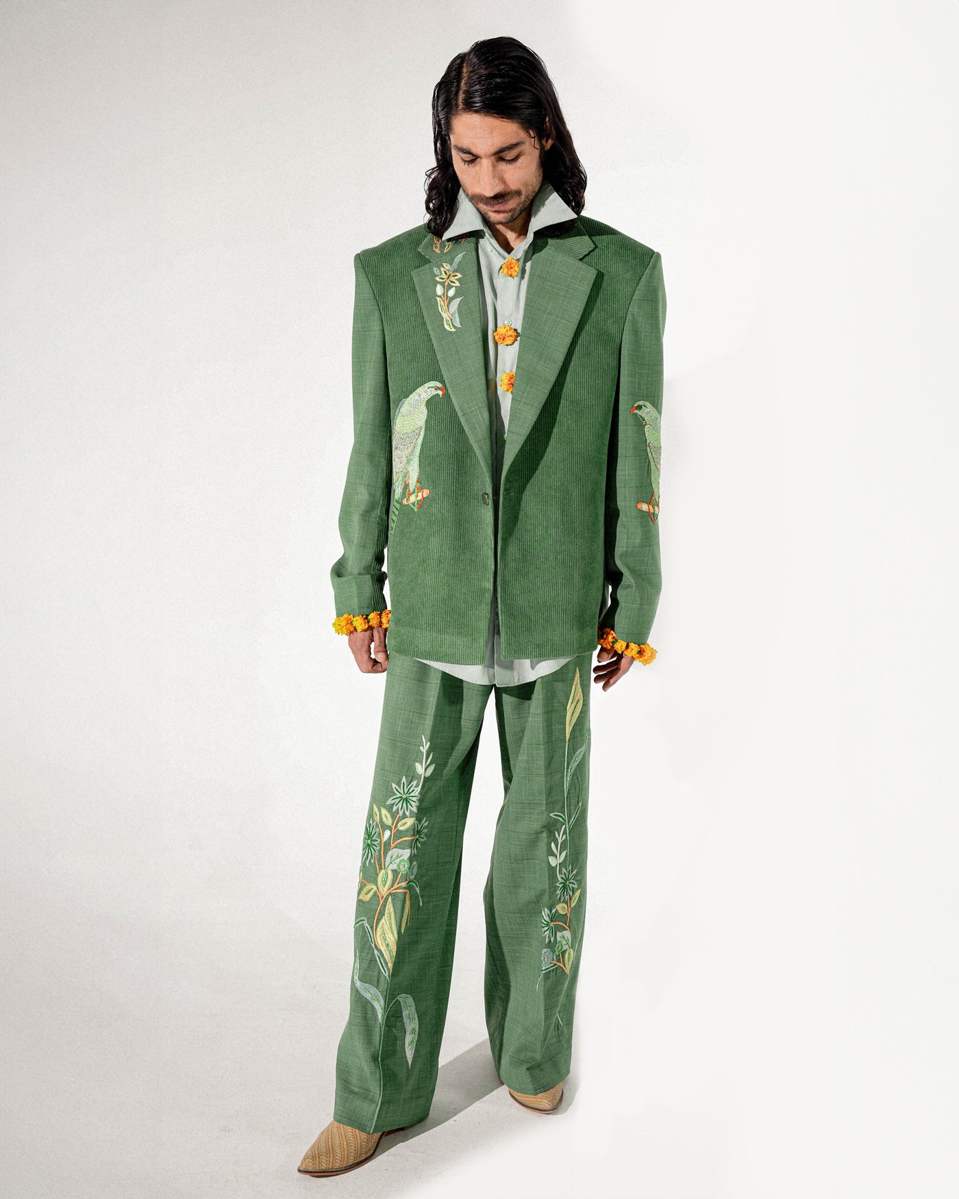 Gyre Falcon Corduroy Plaid Suit
