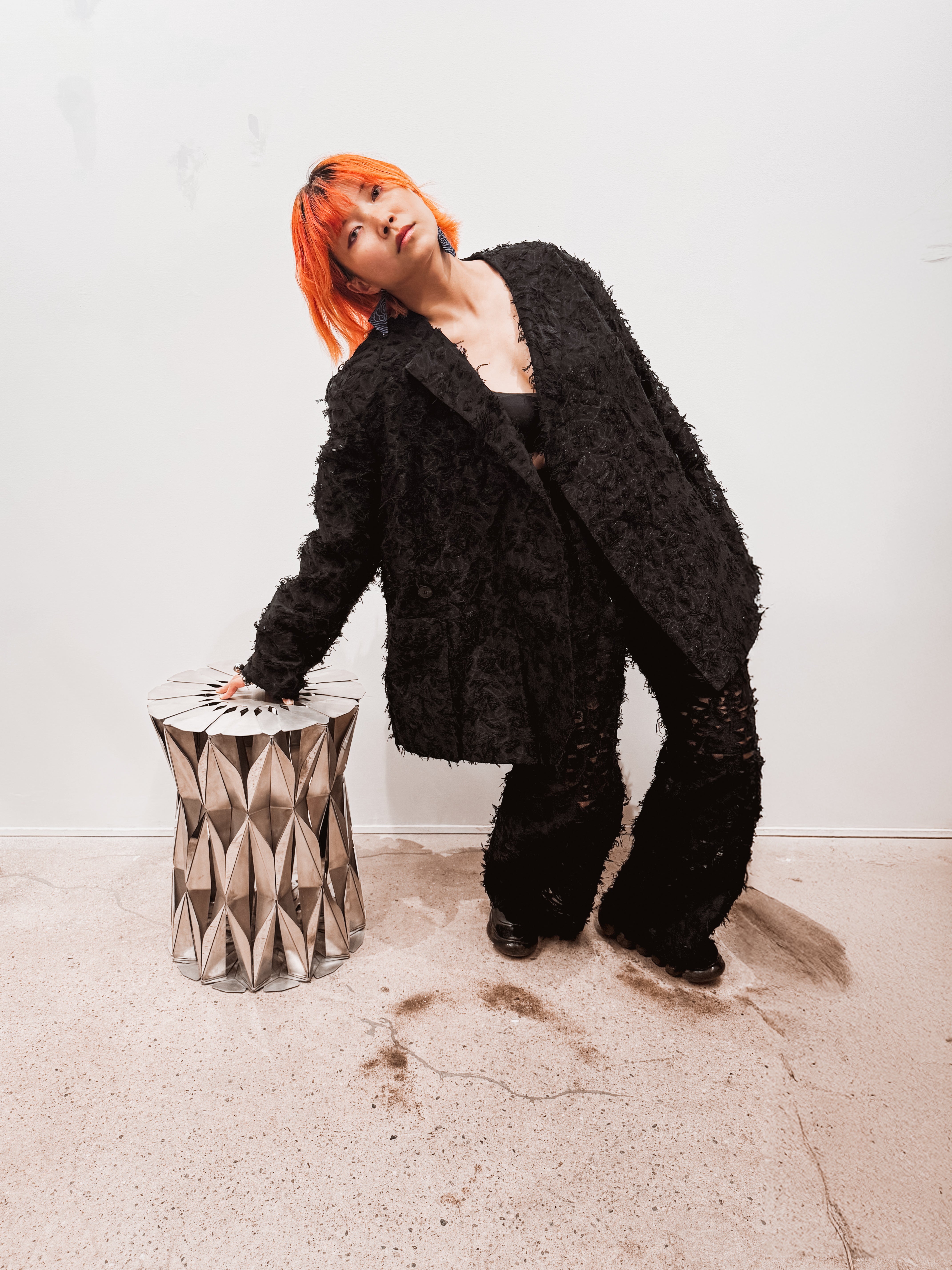 Qasimi Frayed Jacquard Blazer