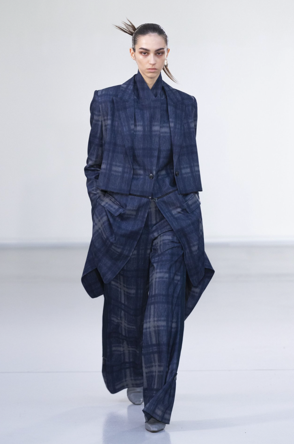 Qasimi Plaid Trousers