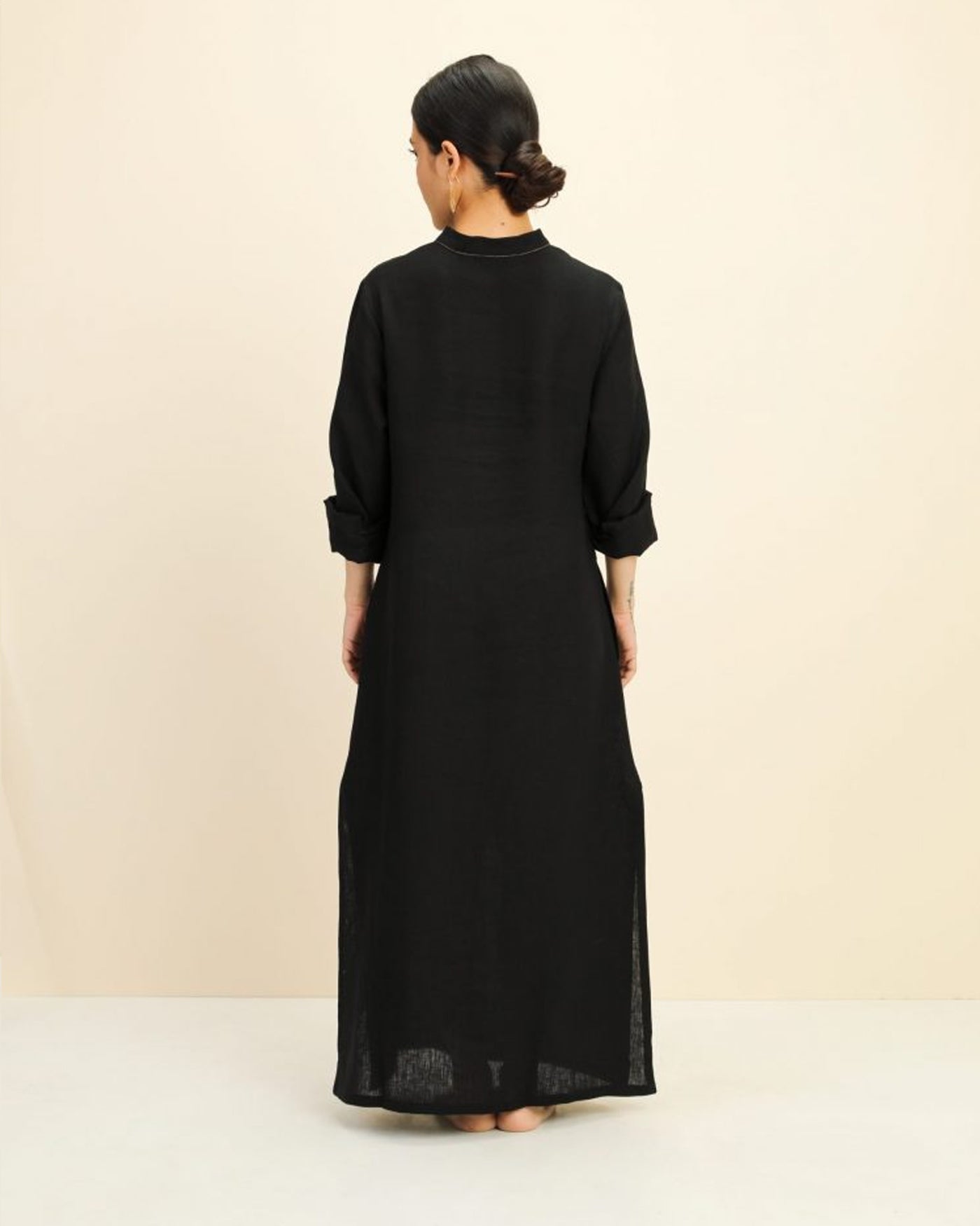 Golden Linen Kurta