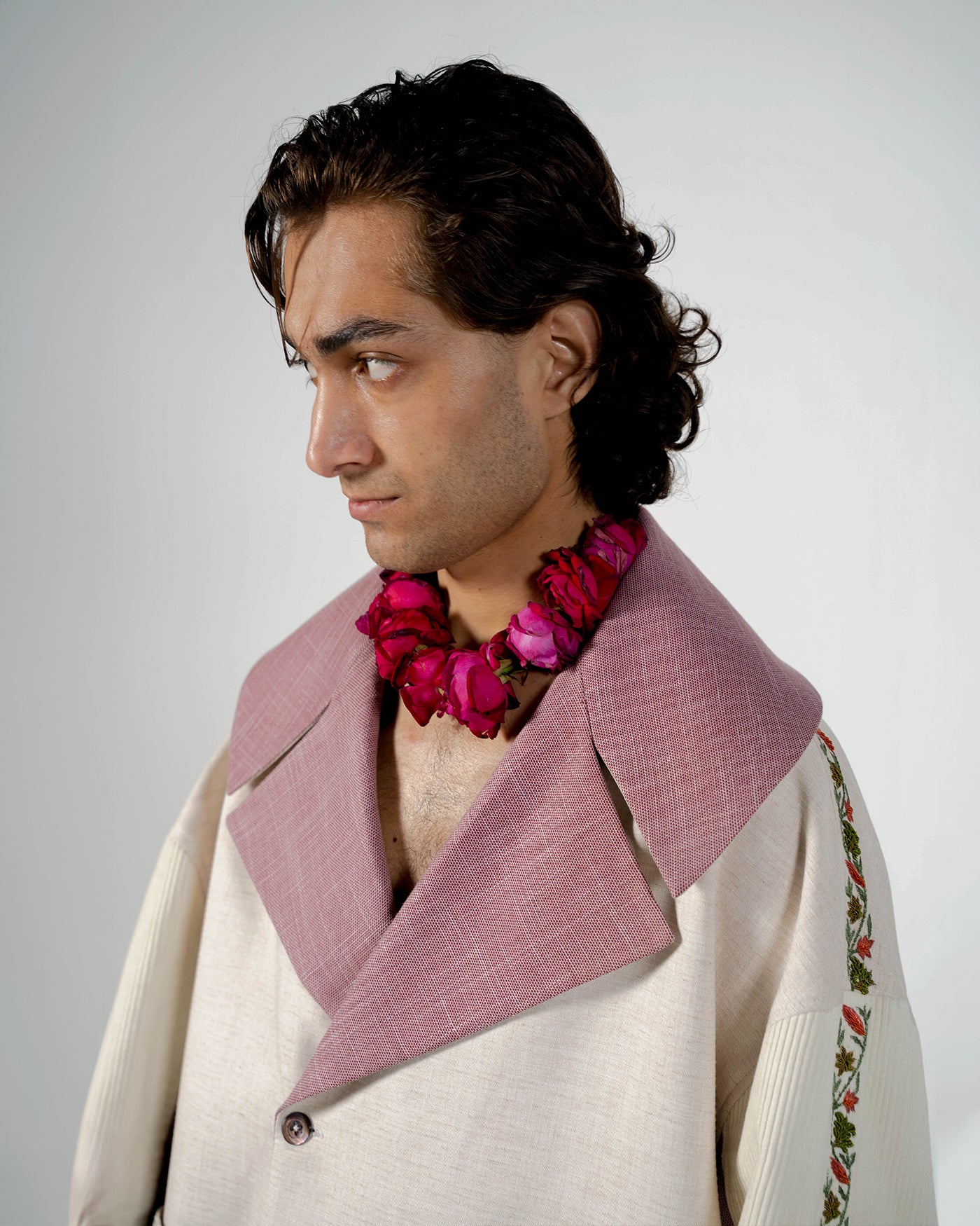 Zebra and Nilgai Retro Plaid Lapel Short Jacket