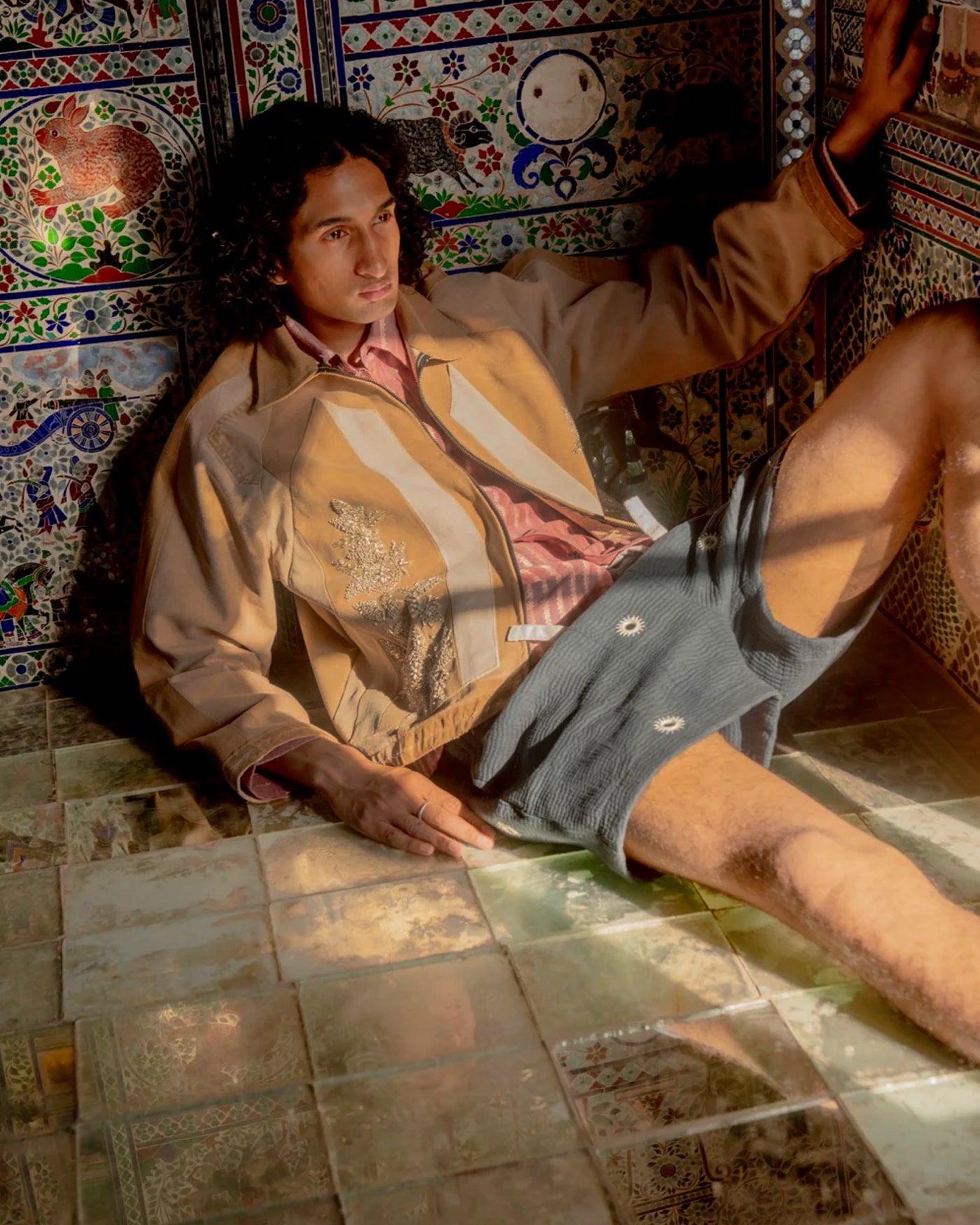 T-Pattern Upcycled Jacket