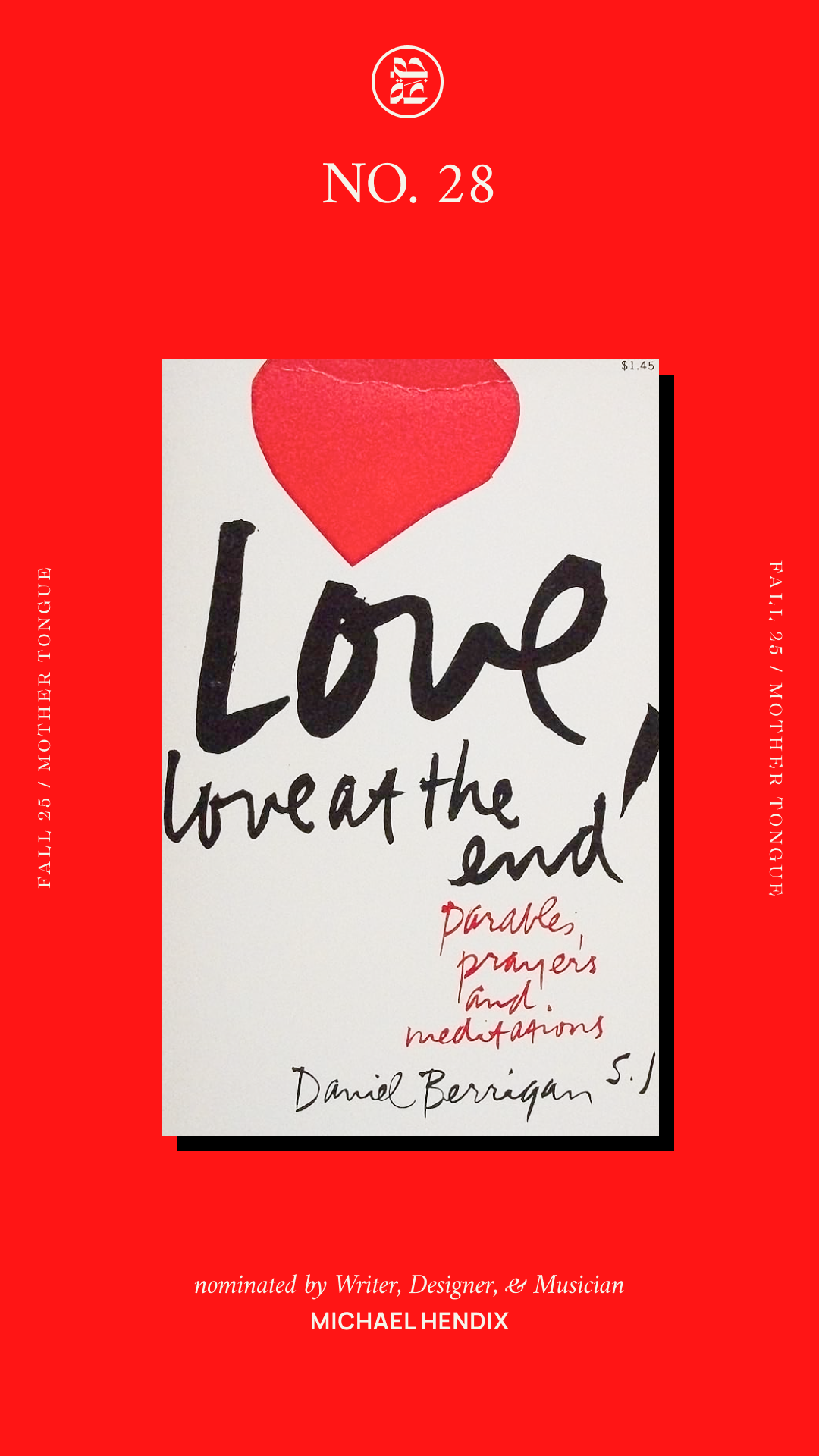 Love, Love at the End: Parables, Prayers and Meditations