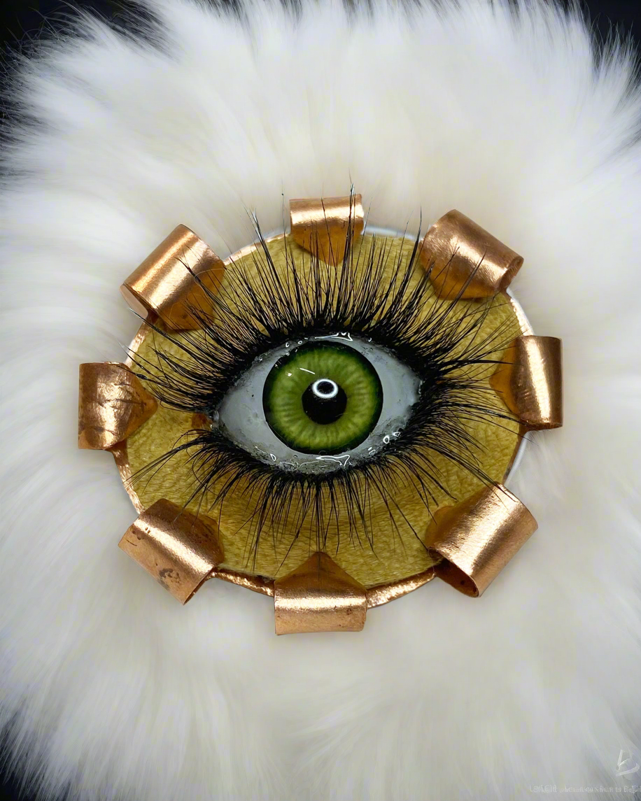 Satka’tho - Brass & Copper Green Eye Ring