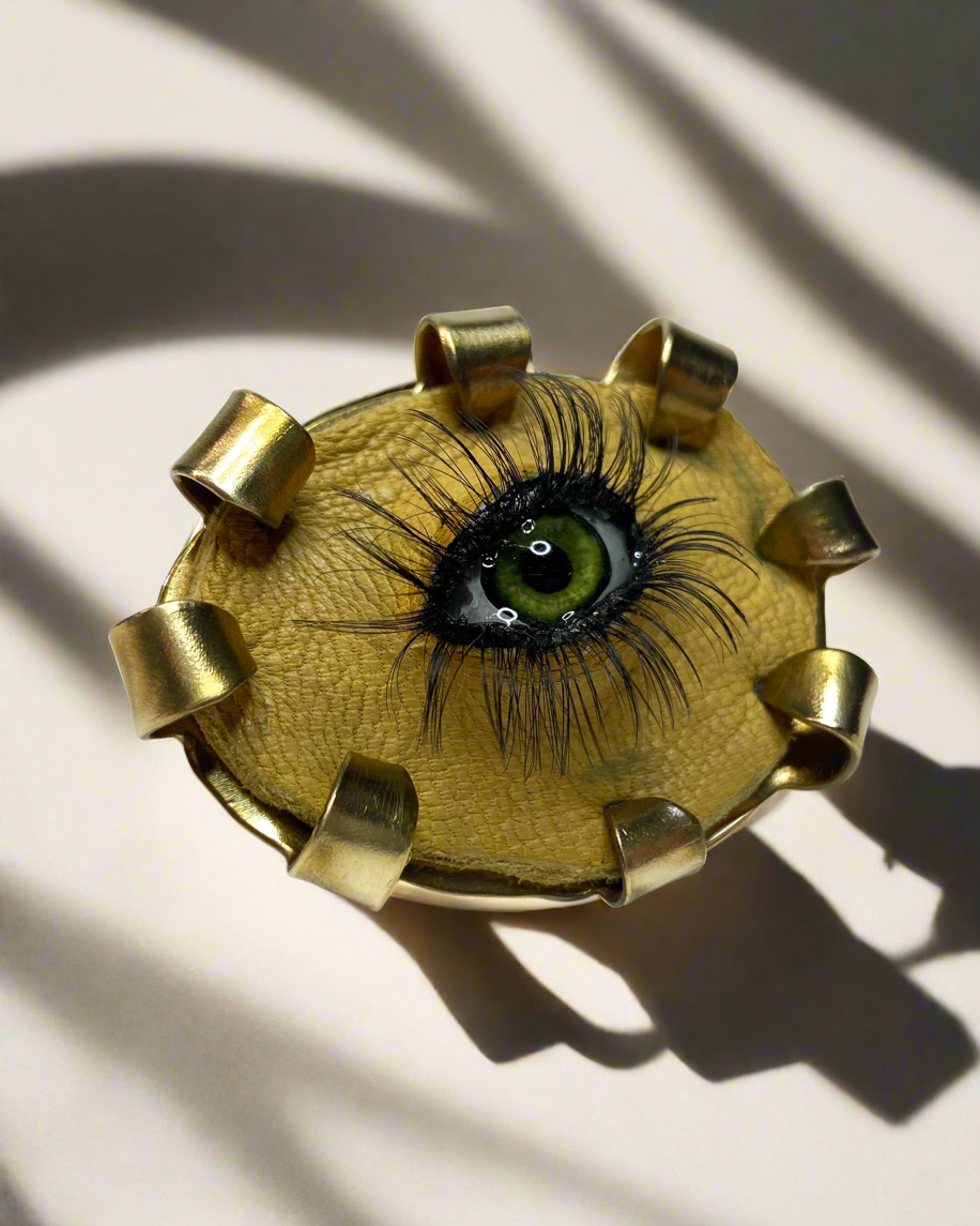 Satka’tho - Green Eye Brass Ring