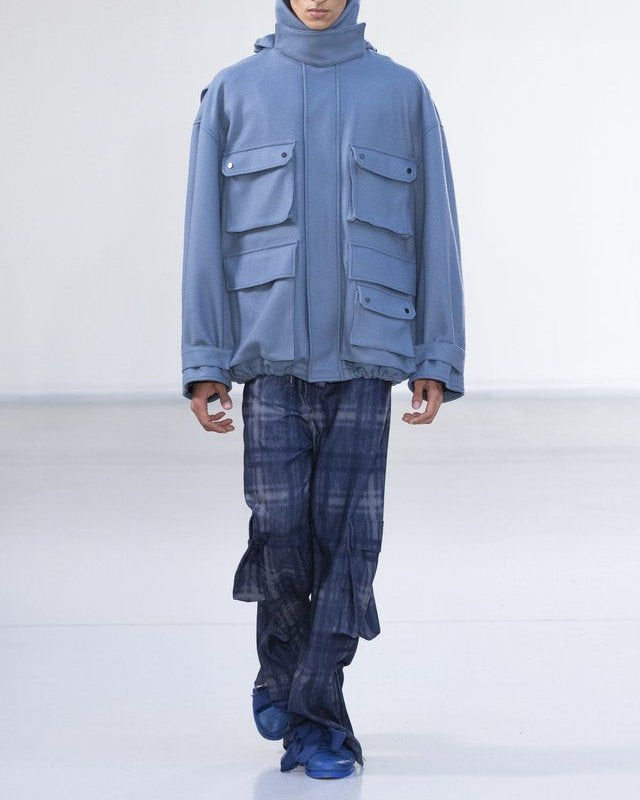 Qasimi Plaid Trousers