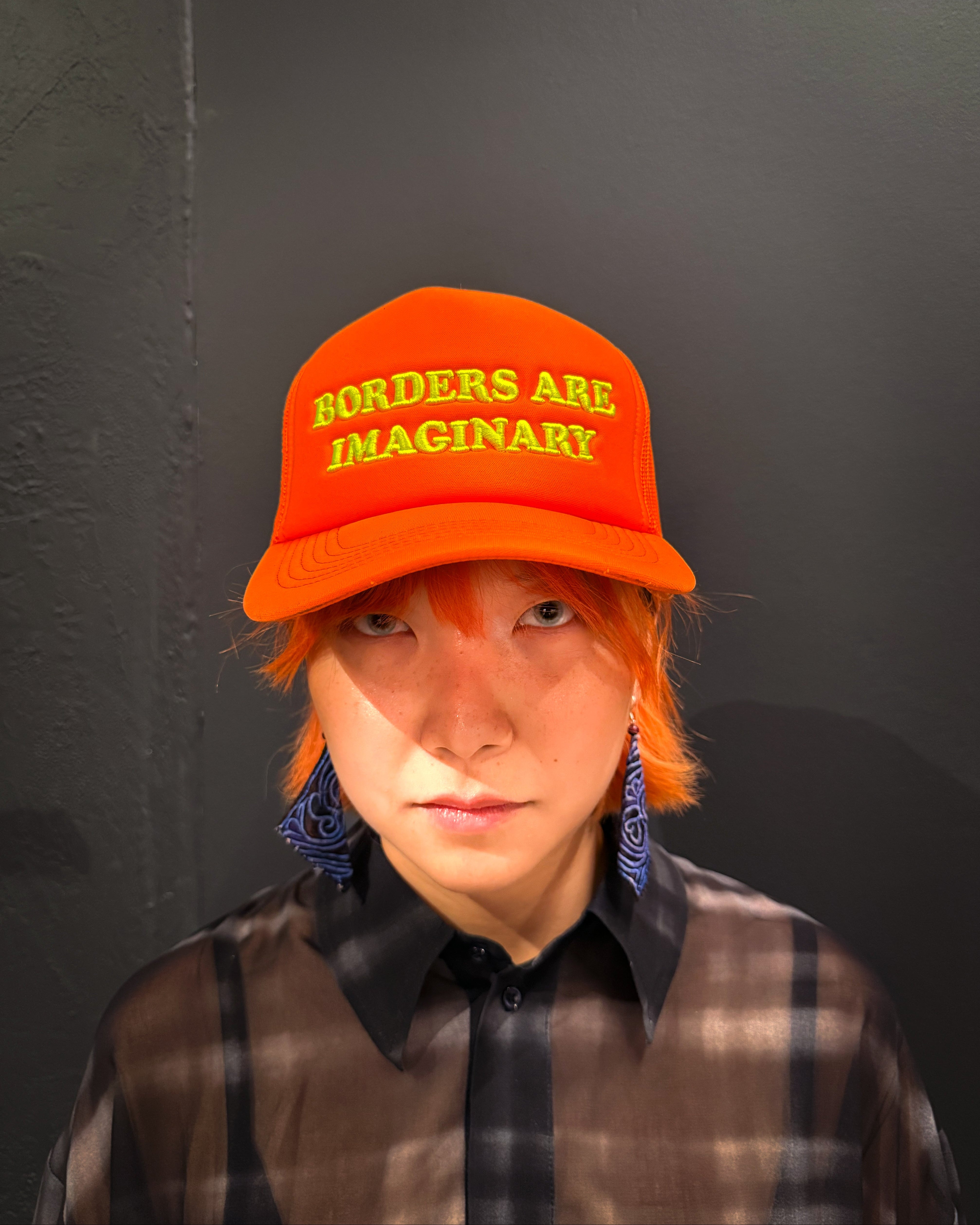 Borders are Imaginary trucker cap
