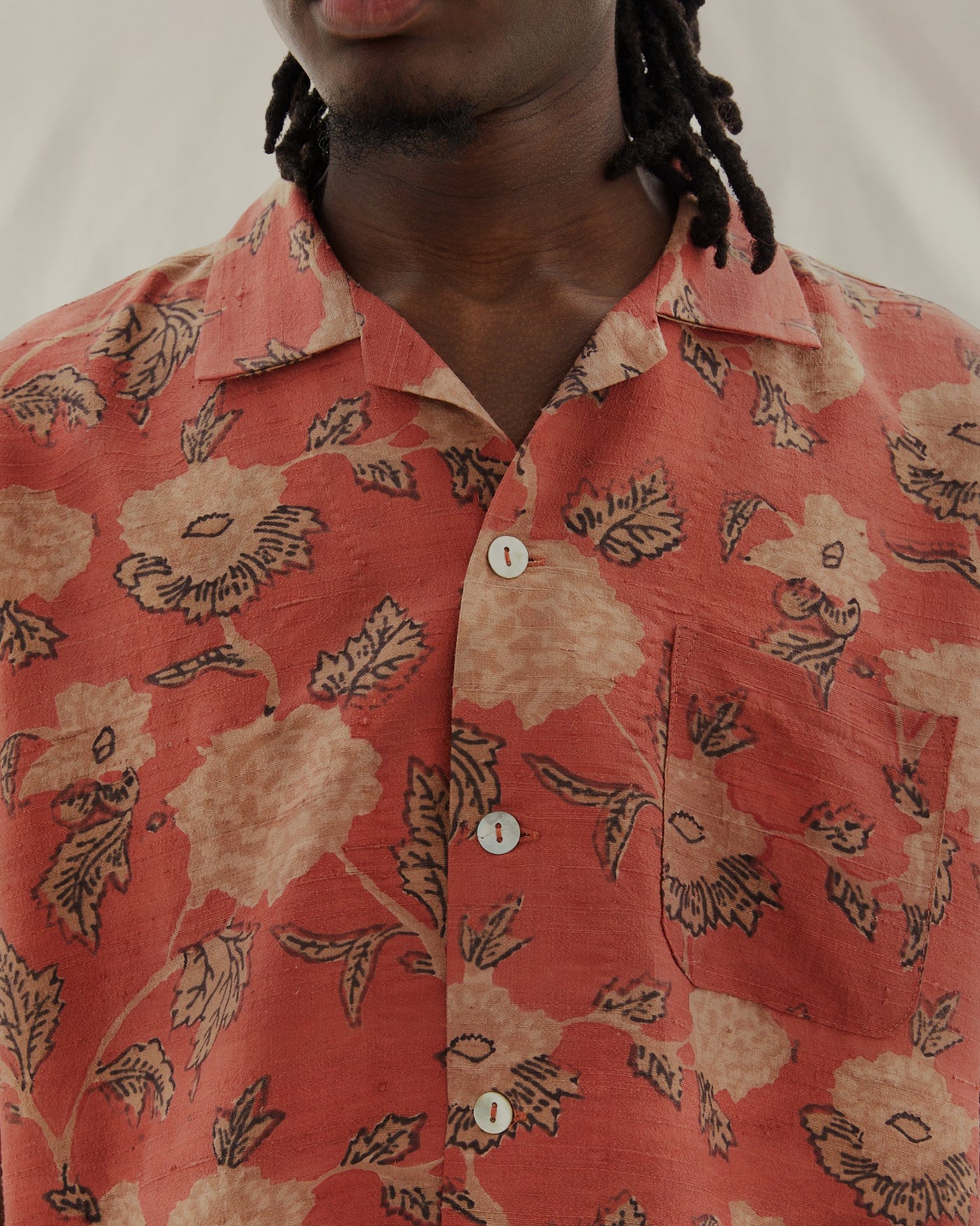 Hand Block Print Camp Shirt