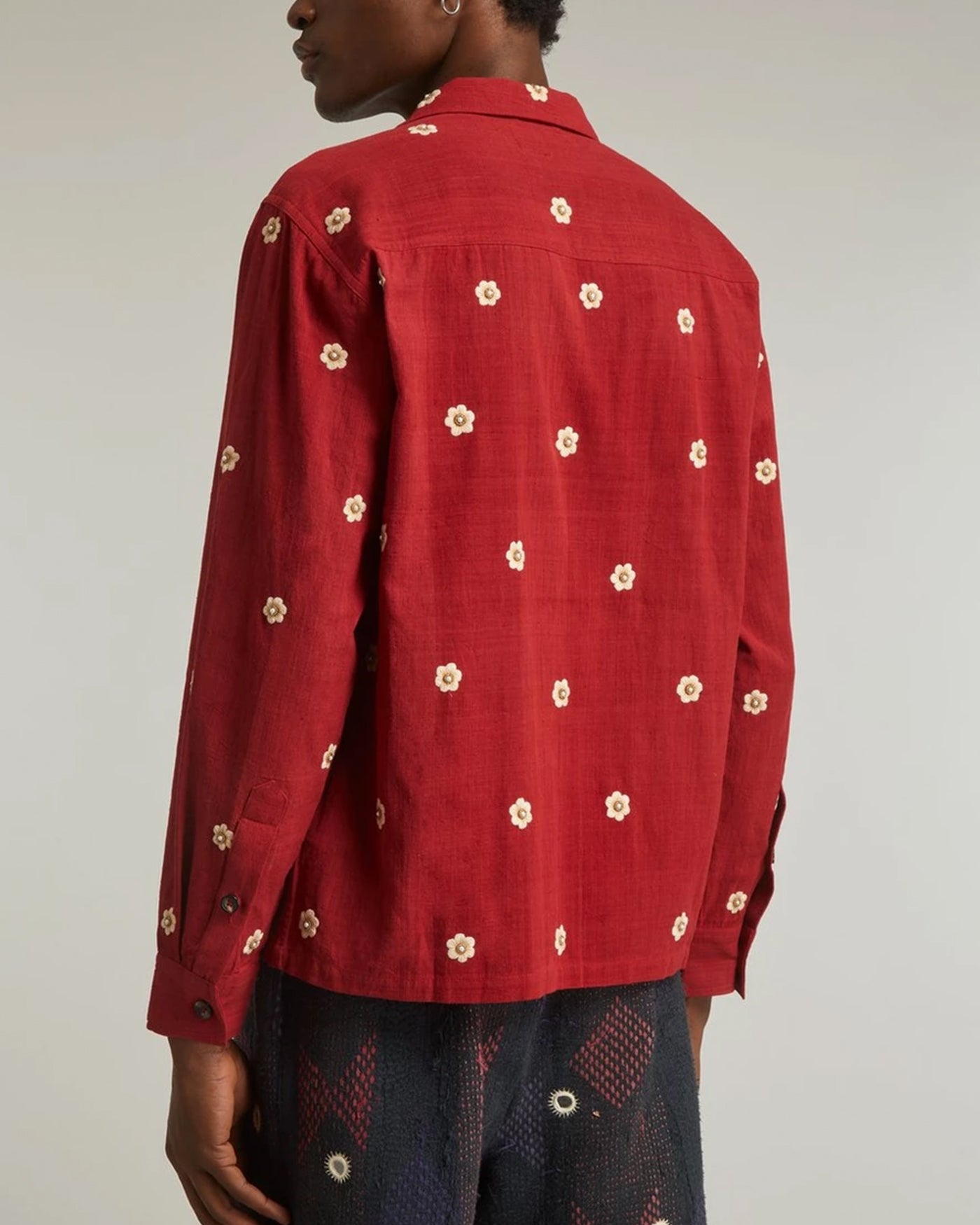 Hand Embroidered Camp Shirt