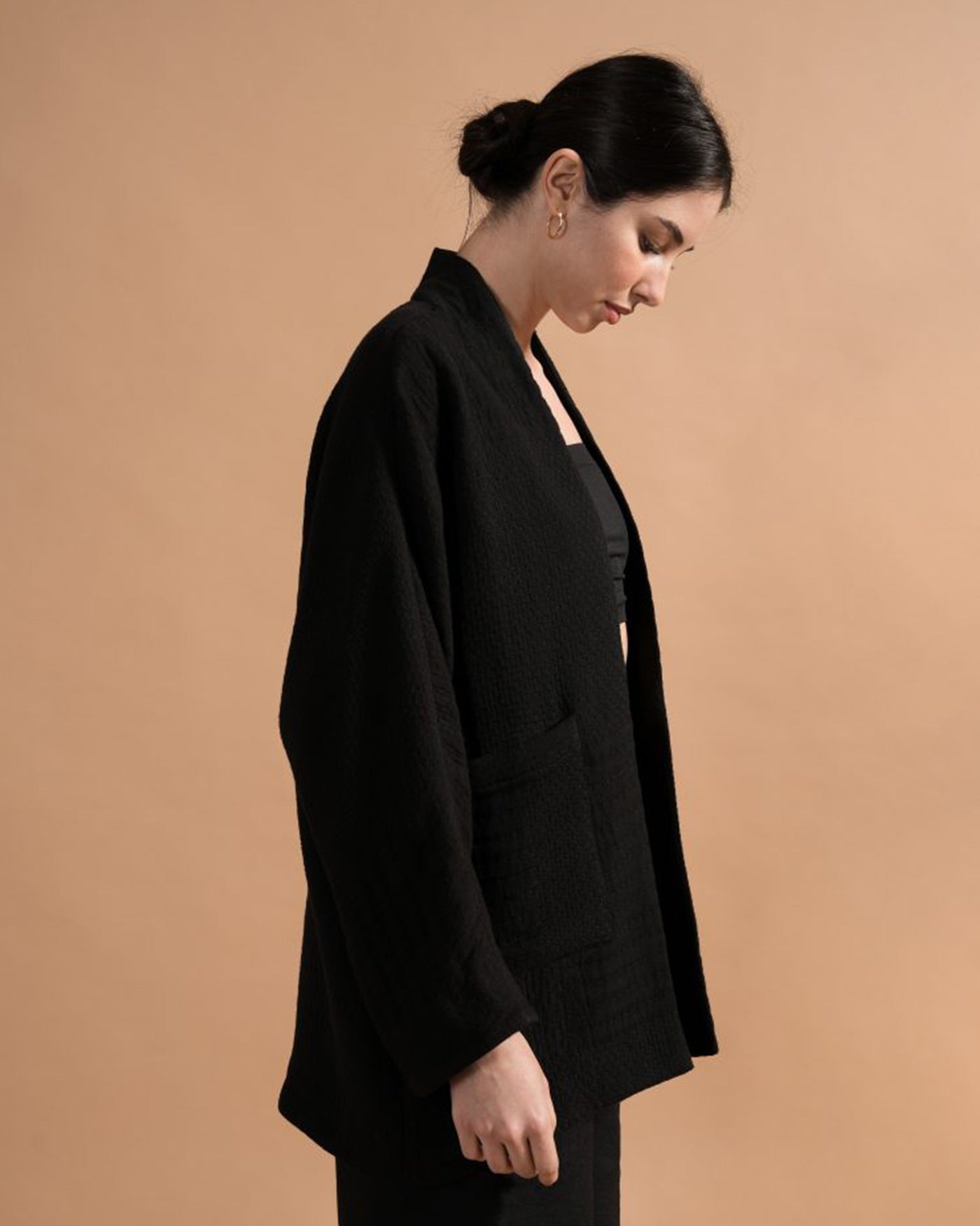 Kantha Jacquard Quilted Jacket