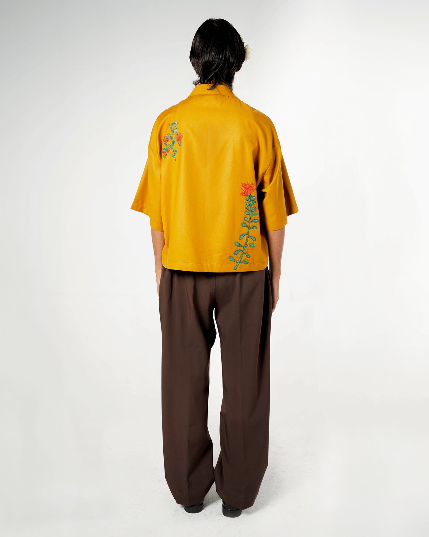 Varieties of Flower Silk Short Sleeve Shirt